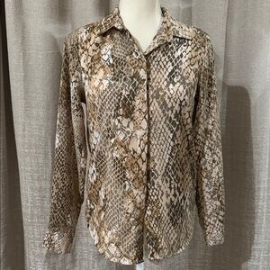 H&M Snake Print Blouse